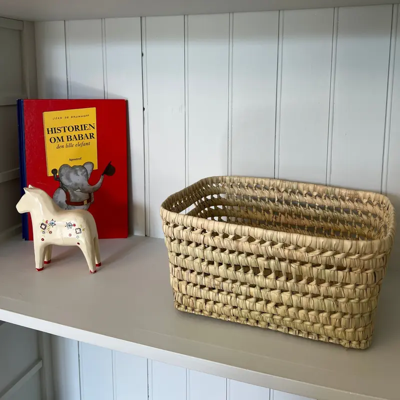 Palm Leaf Storage Basket - Small