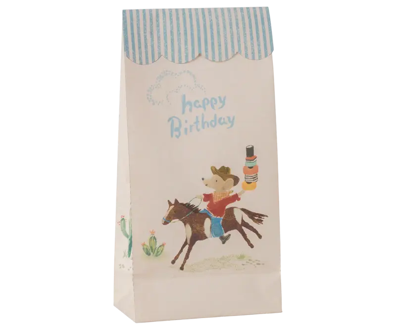 Papirsposer, 12 stk, Cowboy