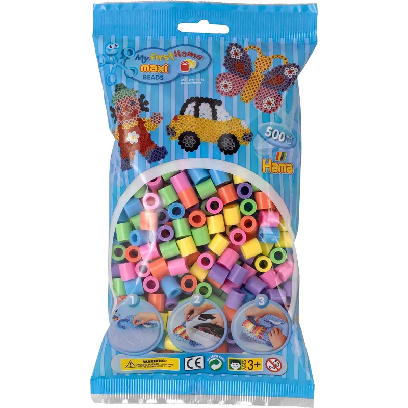 Perler, maxi, 500 mix pastel