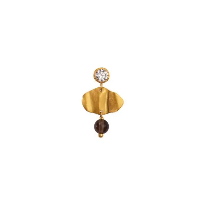 Petit Cleo Mocha Earring / Single