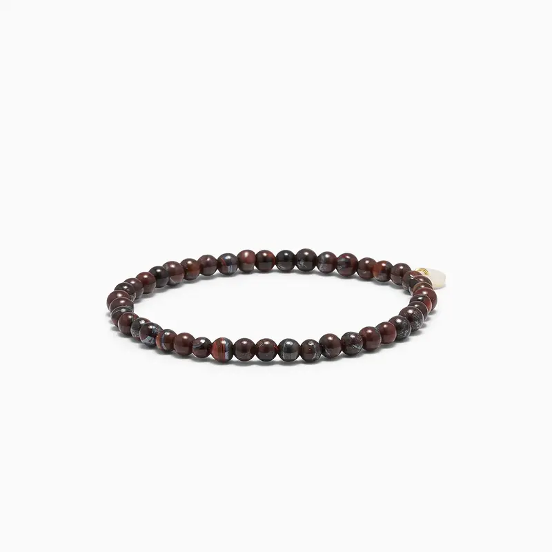 Petite Red Tiger Eye Stretch / Armbånd / Lille