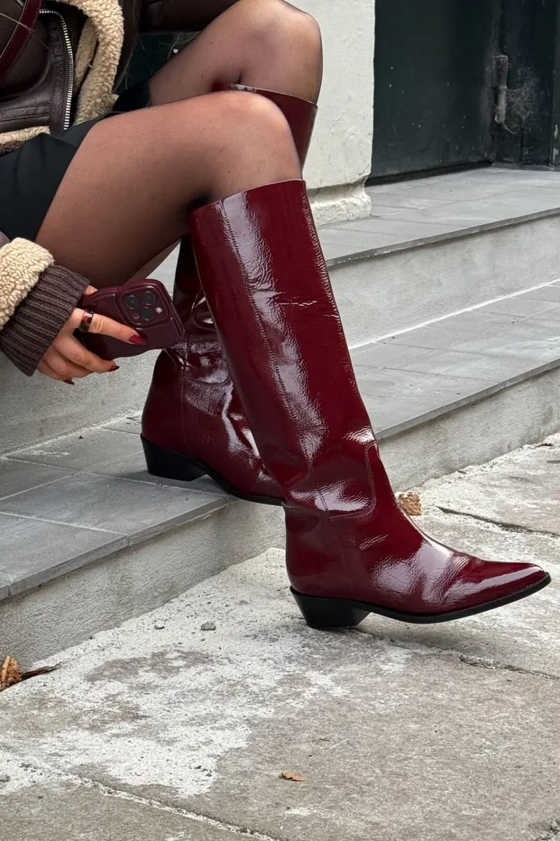 Phenumb Copenhagen - Confidence P Leather Patent PB-1311-P - Bordo