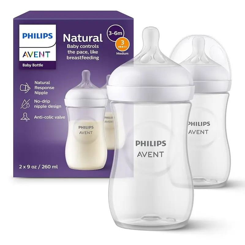 Philips Avent Natural Response Sutteflaske 3-6 mdr flow 3 medium - 2 stk
