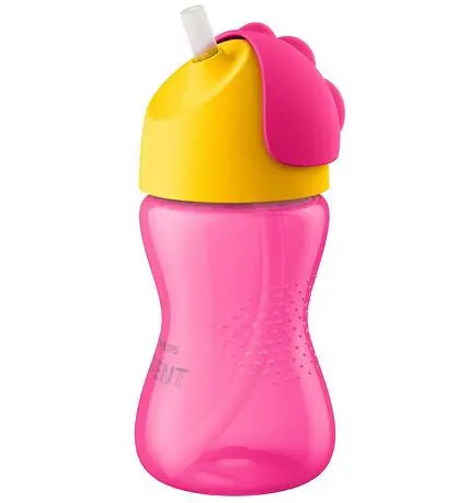 Philips Avent Sugerørskop - Pink/gul dino
