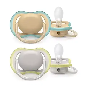 Philips Avent ultra air sutter - 0-6mdr - "Grå/gul"