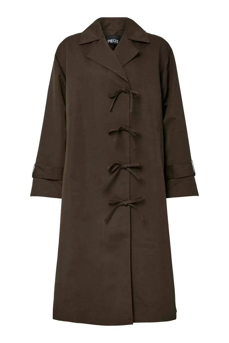 Pieces - Pcagnes Ls Tie Trenchcoat Pp - 4936785 Delicioso