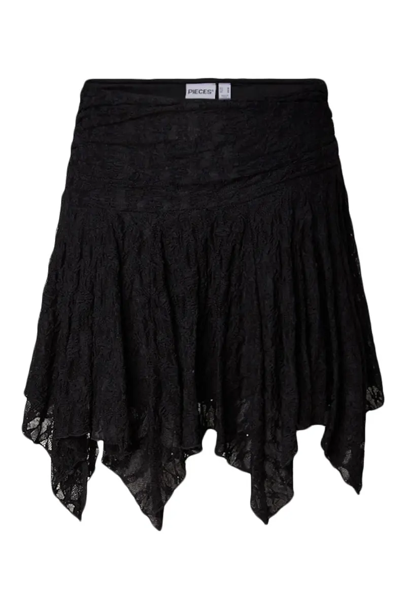 Pieces - Pcannie Short Lace Skrit Pp - 5085421 Black