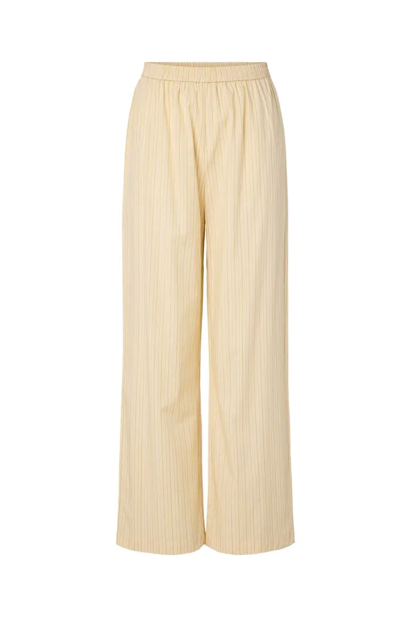 Pieces - Pcapril Wide Pants Pp - 5041130 French Vanilla Pink