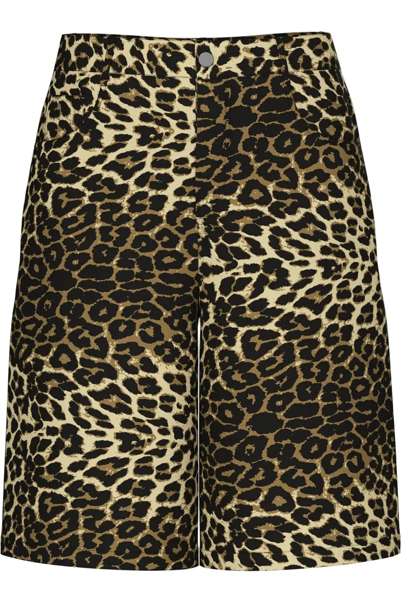 Pieces - Pcastrid Wide Jorts - 4748737 Black Leo Denim