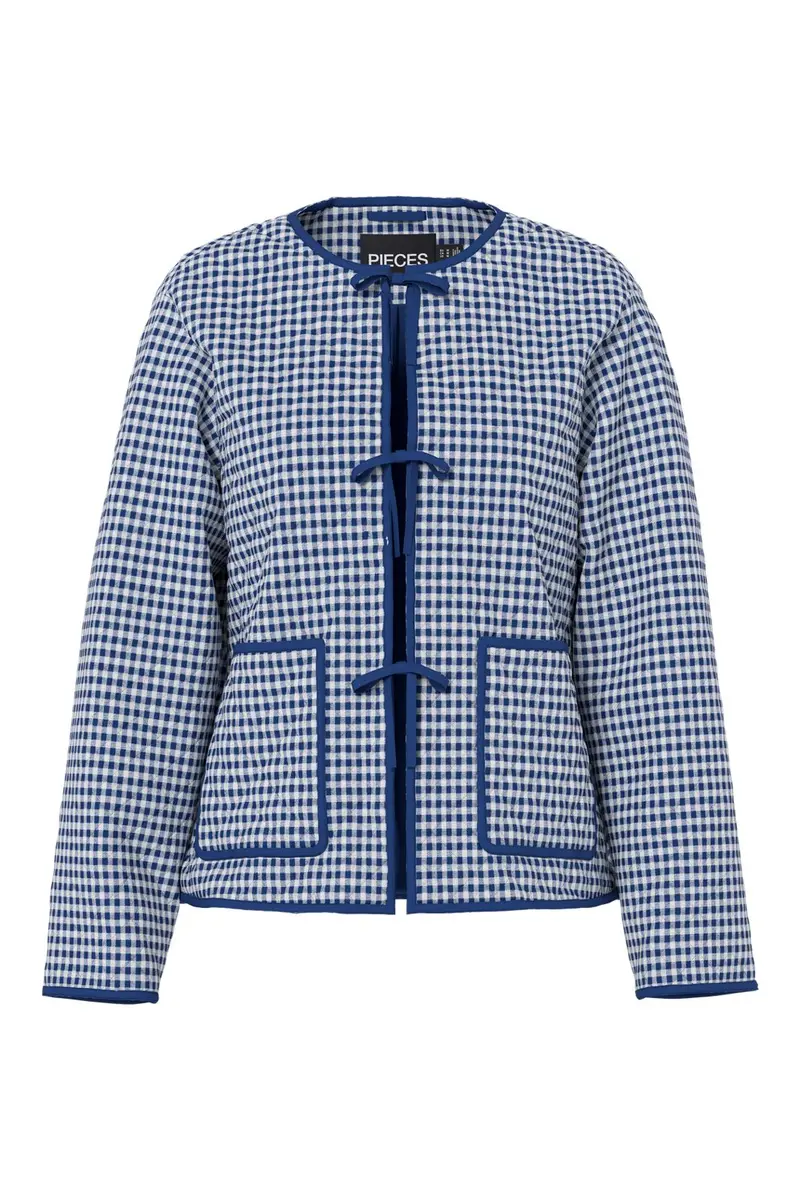 Pieces - Pcbibba Quilt Jacket - 5031875 Navy Peony W. Bows