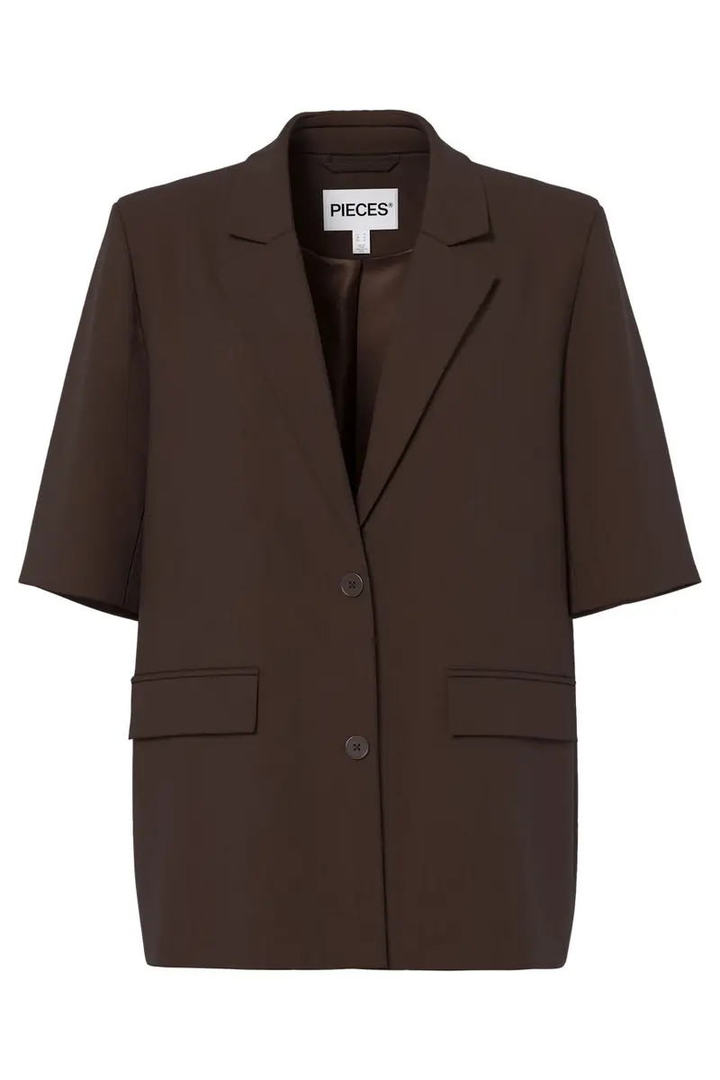 Pieces - Pcbosella 2/4 Blazer - 5112085 Hot Fudge