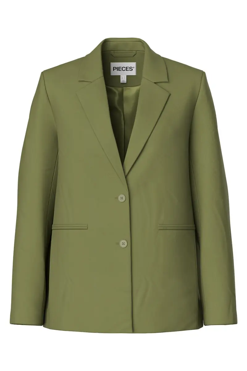 Pieces - Pcbosella Ls Loose Blazer - 5052247 Sphagnum