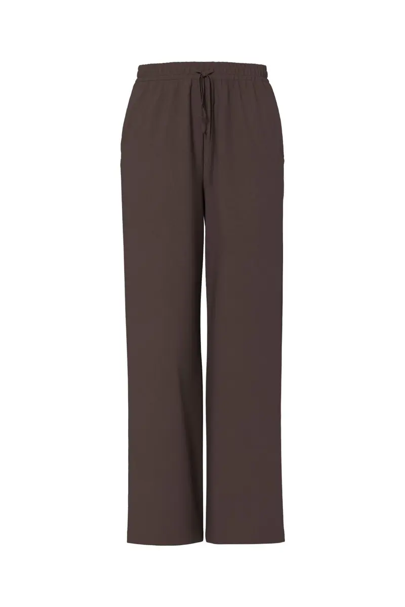 Pieces - Pcbosella Wide Pants - 5053515 Hot Fudge