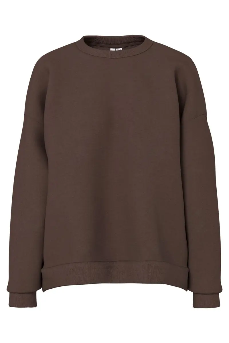 Pieces - Pcchilli Ls Loose Fit Sweat Top - 5102387 Hot Fudge