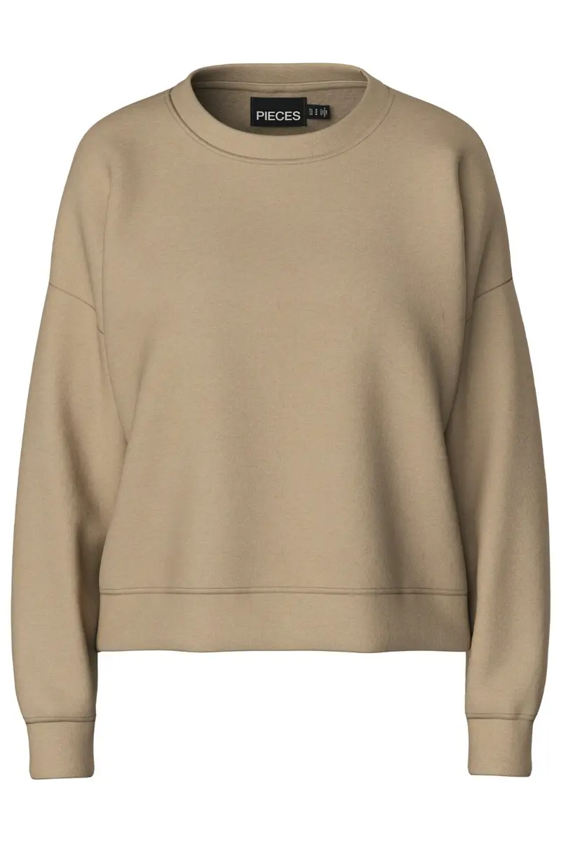 Pieces - Pcchilli Ls Sweat - 3728739 Silver Mink
