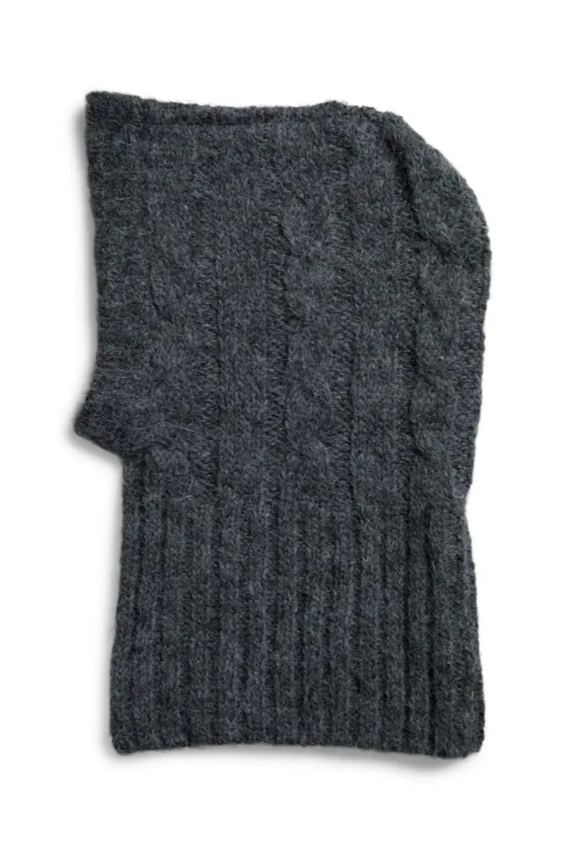 Pieces - Pcjambi Structured Balaclava - 4918207 Dark Grey Melange