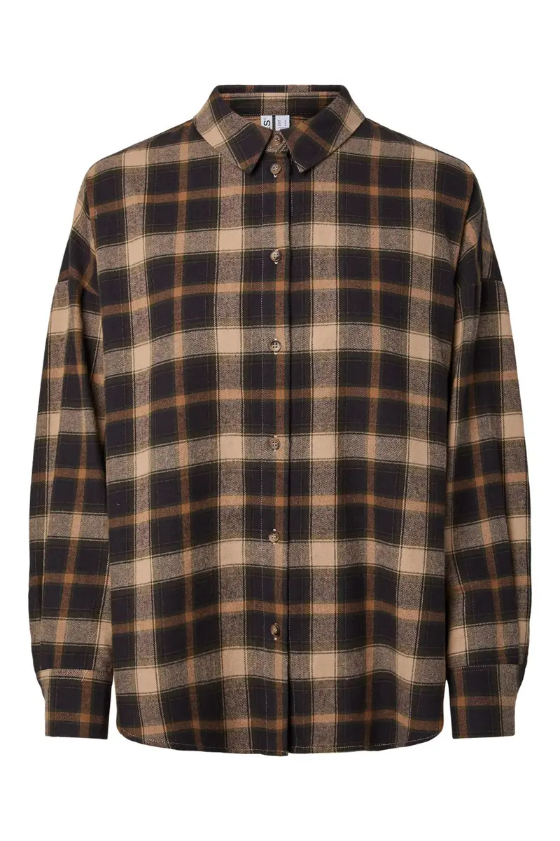 Pieces - Pcjane Ls Oz Shirt - 5162484 Maritime Blue Birch
