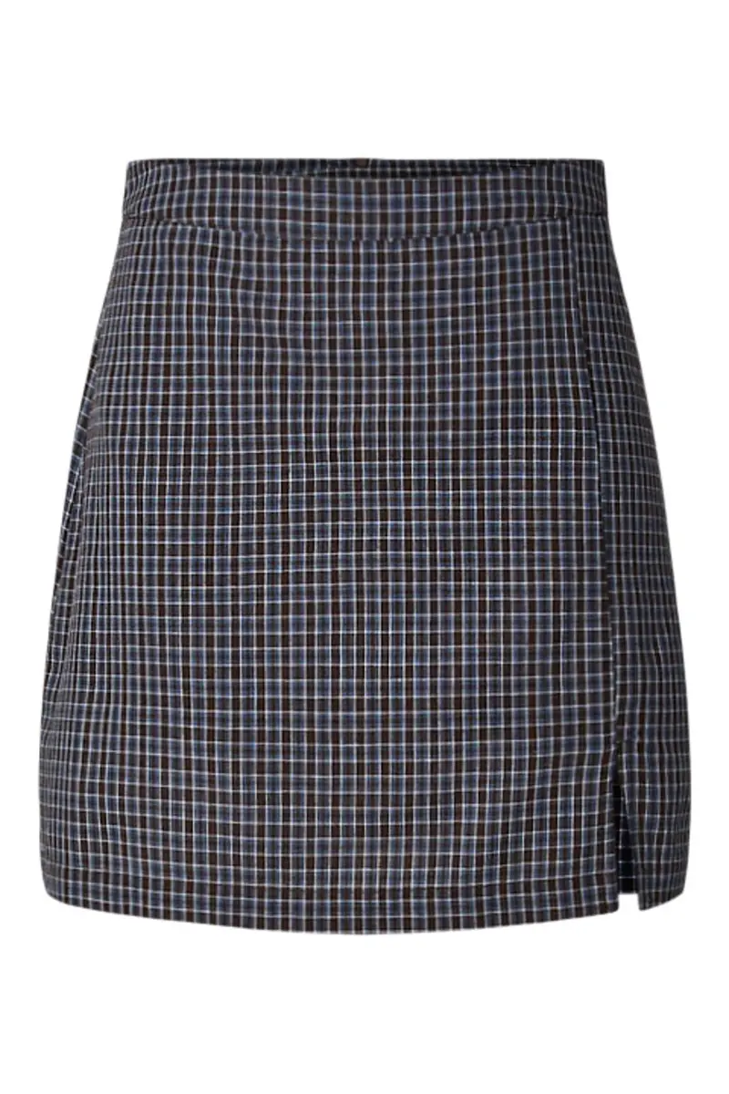 Pieces - Pcjune A-Shaped Short Skirt - 5162438 Cashmere Blue Hot Fudge