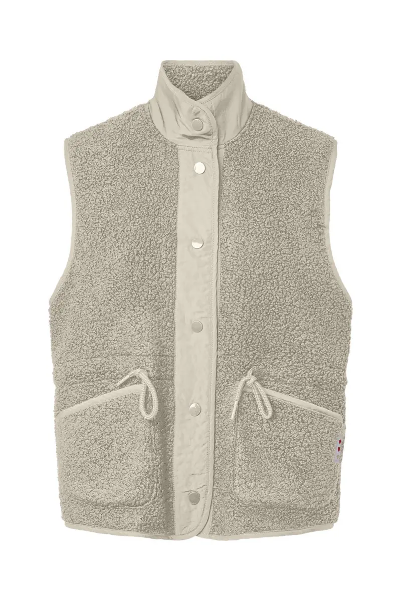 Pieces - Pckatty High Neck Vest - 5196981 Birch