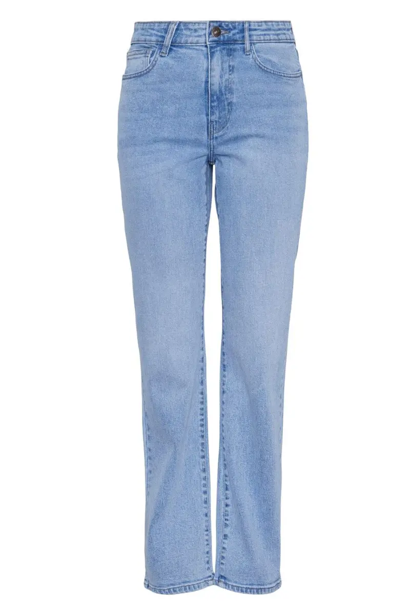 Pieces - Pckelly Straight Jeans Lb302 - 4438668 Light Blue Denim