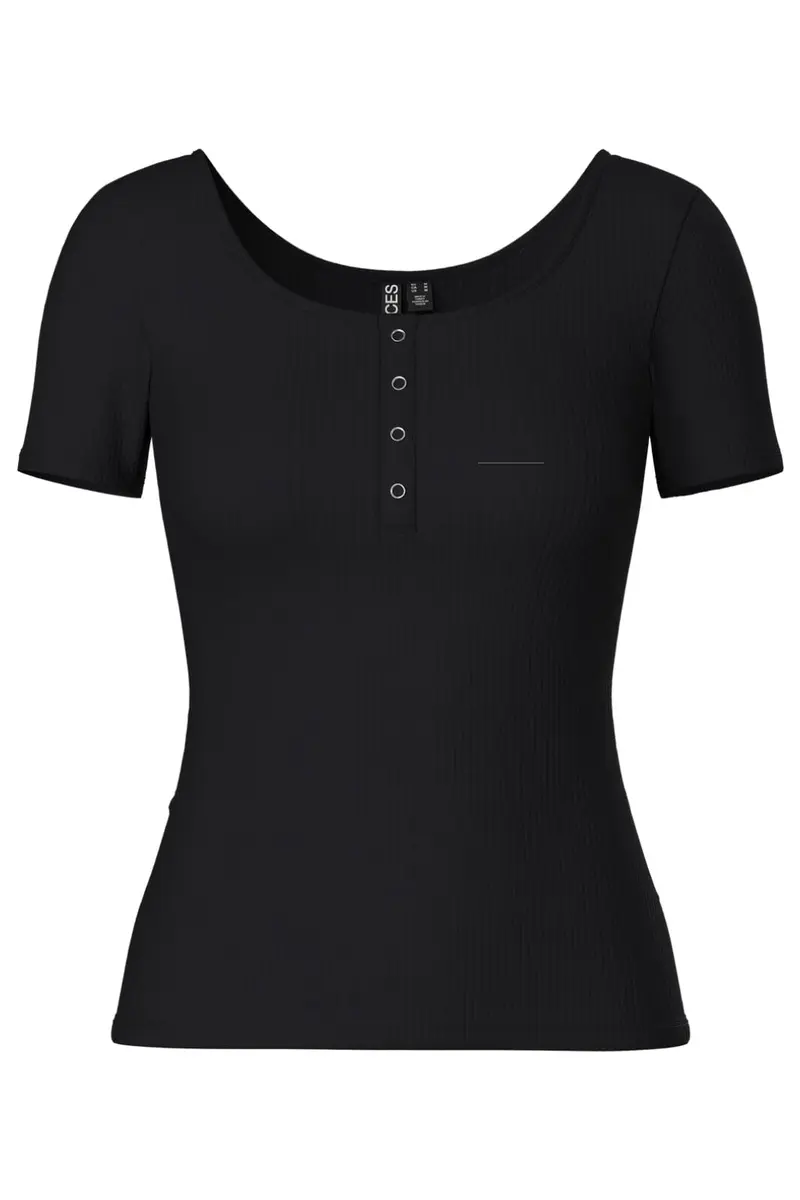 Pieces - PcKitte SS Top - Black
