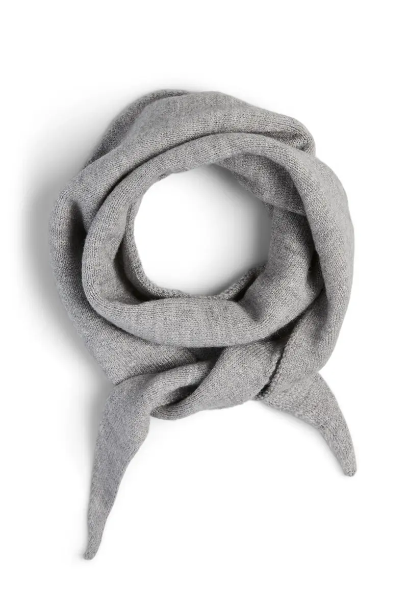 Pieces - Pckomma Triangle Scarf - 4824172 Medium Grey Melange