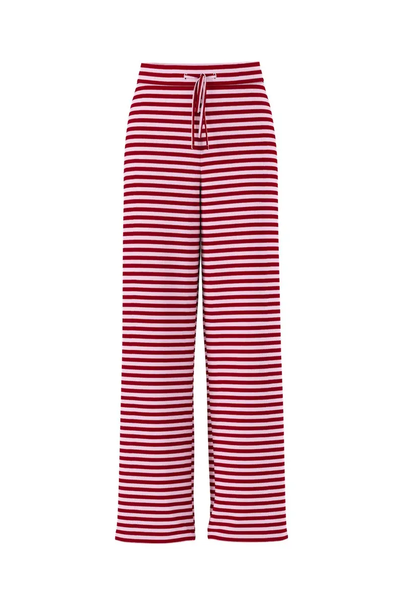Pieces - Pclaya Wide Pants - 5042474 Goji Berry Pink Tulle