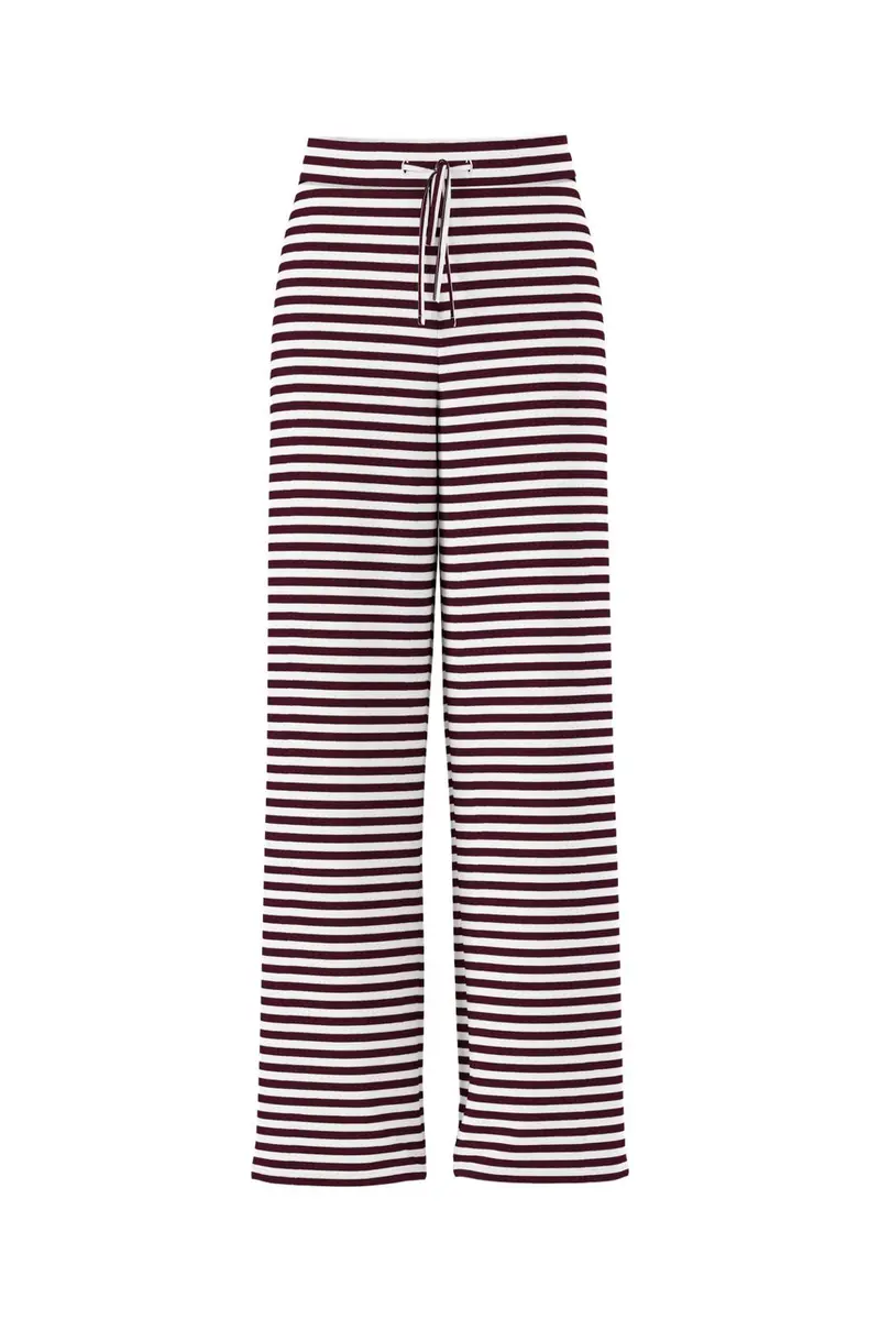Pieces - Pclaya Wide Pants - 5086931 Winetasting Bright White