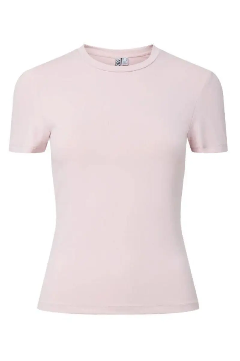 Pieces - Pclula Ss Tee - 4897673 Roseate Spoonbill