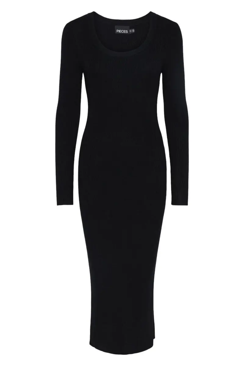 Pieces - Pcmira Ls Knit Dress - 4542913 Black