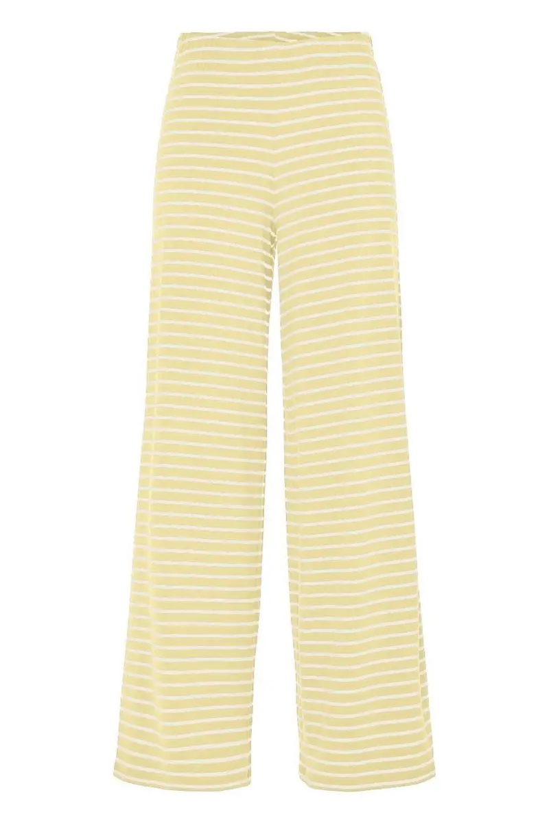 Pieces - Pcmonique Wide Pants - 4944921 French Vanilla Coconut Milk