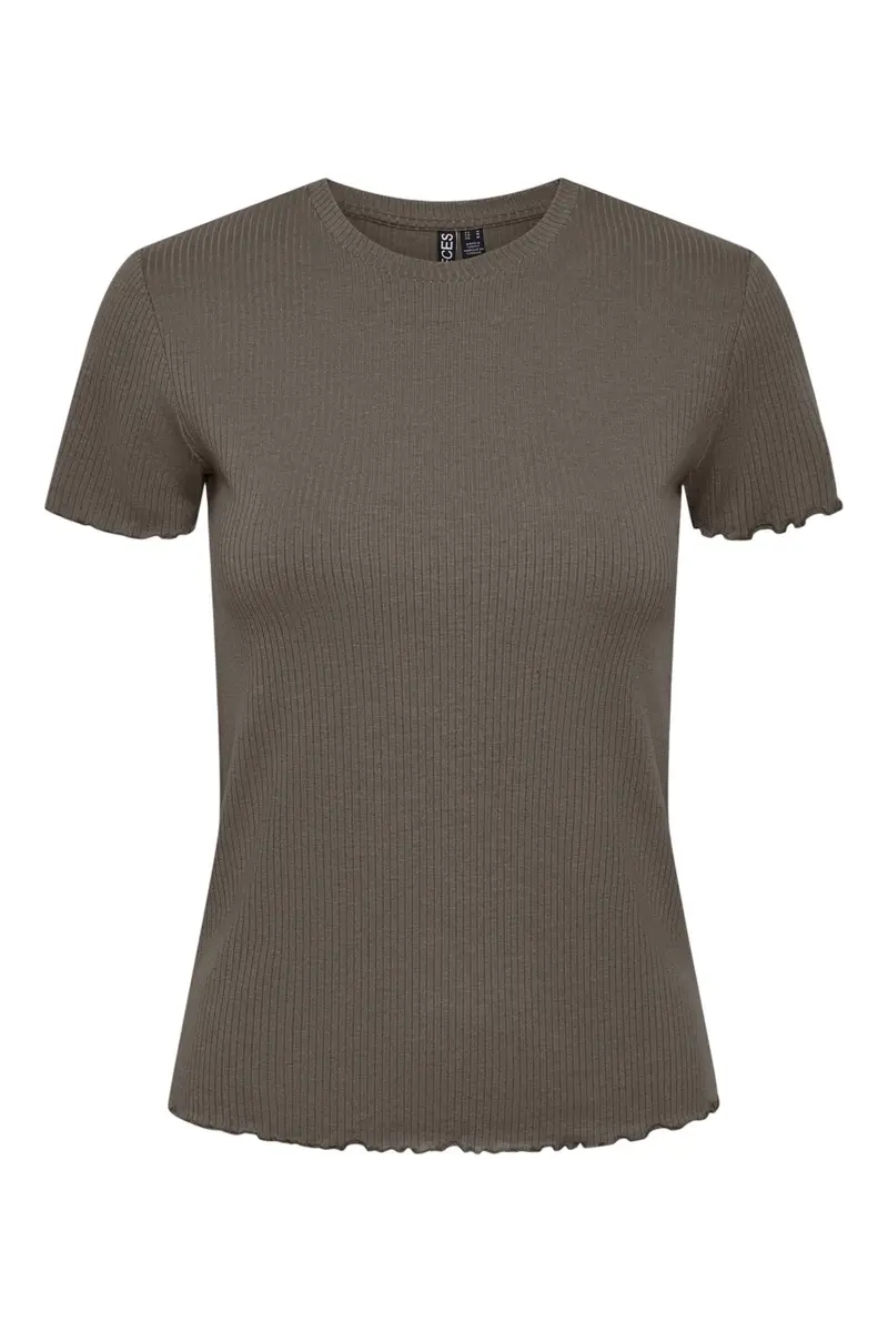Pieces - Pcnicca Ss O-Neck Top - 4622456 Morel
