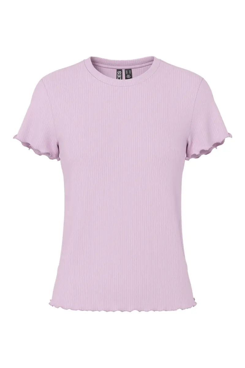 Pieces - Pcnicca Ss O-Neck Top - 4902436 Winsome Orchid