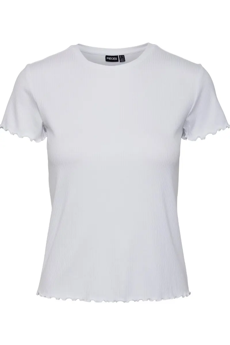 Pieces - Pcnicca Ss O-Neck Top - Bright White