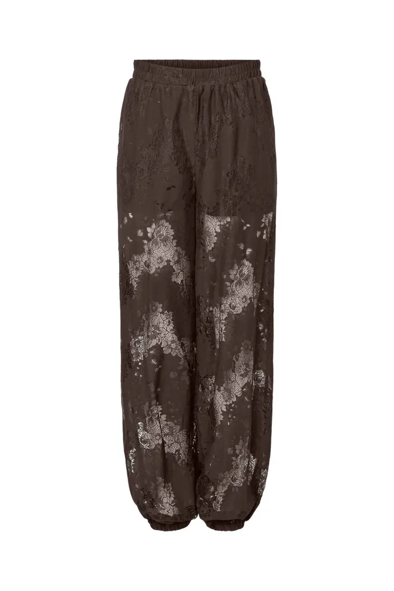 Pieces - Pcnorinne Balloon Pants - 5171275 Hot Fudge