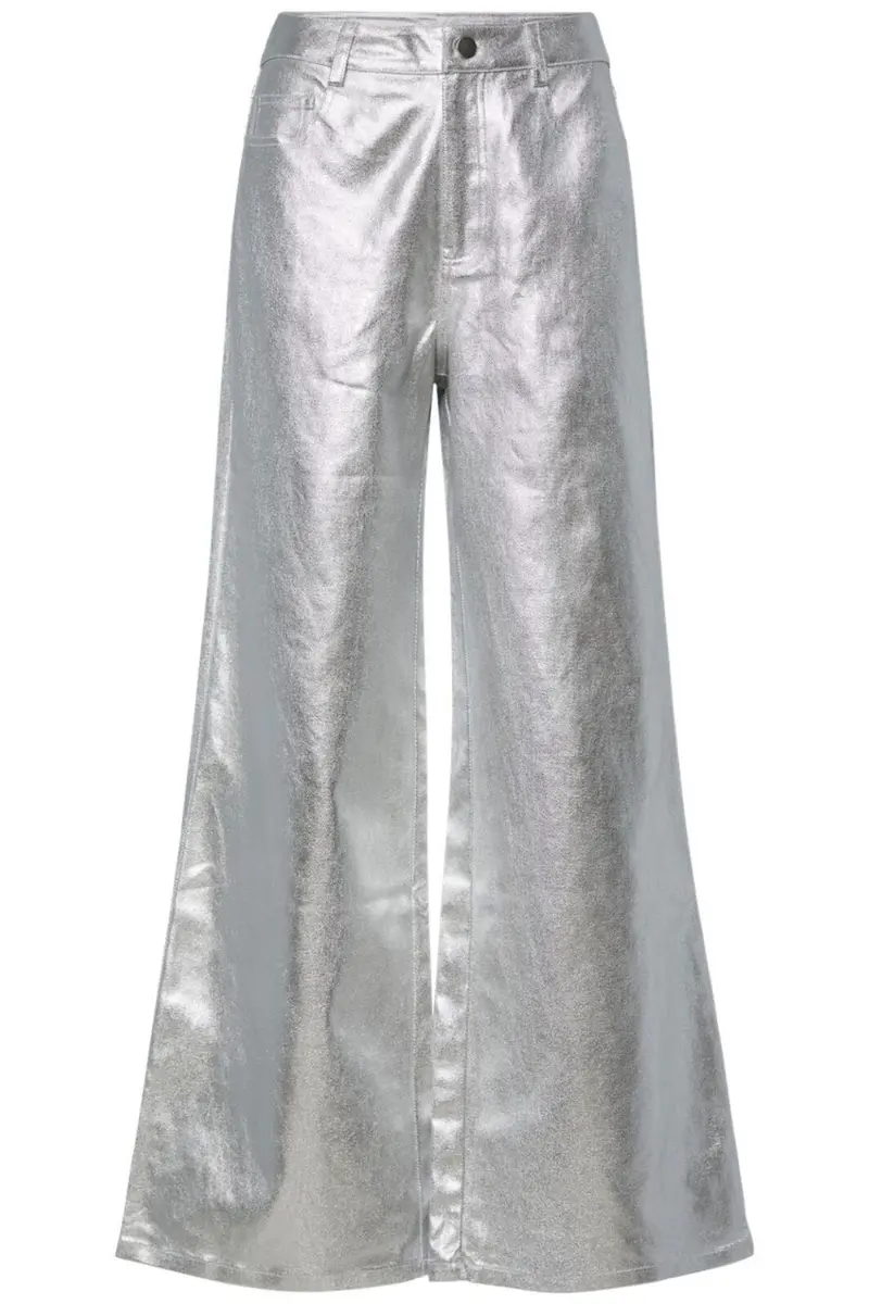 Pieces - Pcodessa Wide Pants Fsy - 4748936 Silver