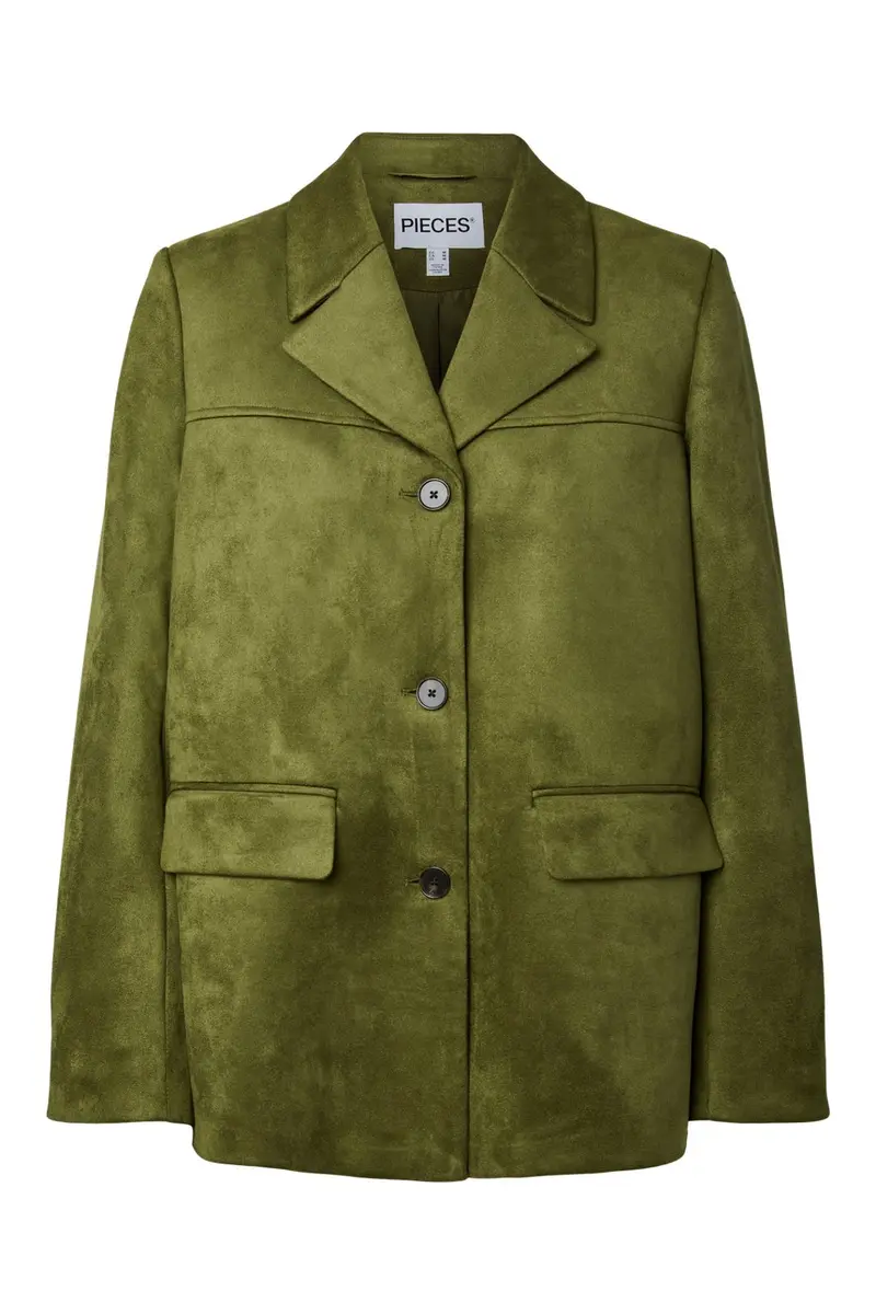 Pieces - Pcrakel Brushed Outerwear Blazer - 5123946 Sphagnum