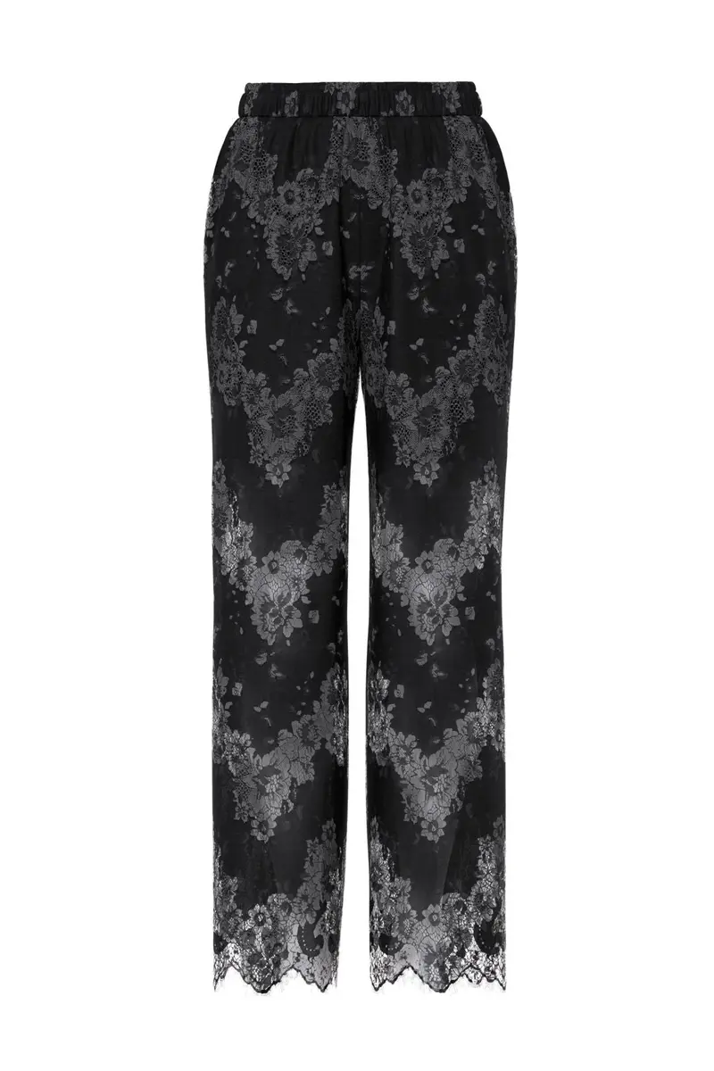 Pieces - Pcrinne Straight Lace Pants Kca - 5071423 Black