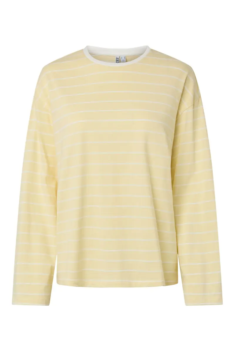 Pieces - Pcsadie Ls Top - 5099194 French Vanilla New Cloud Dancer