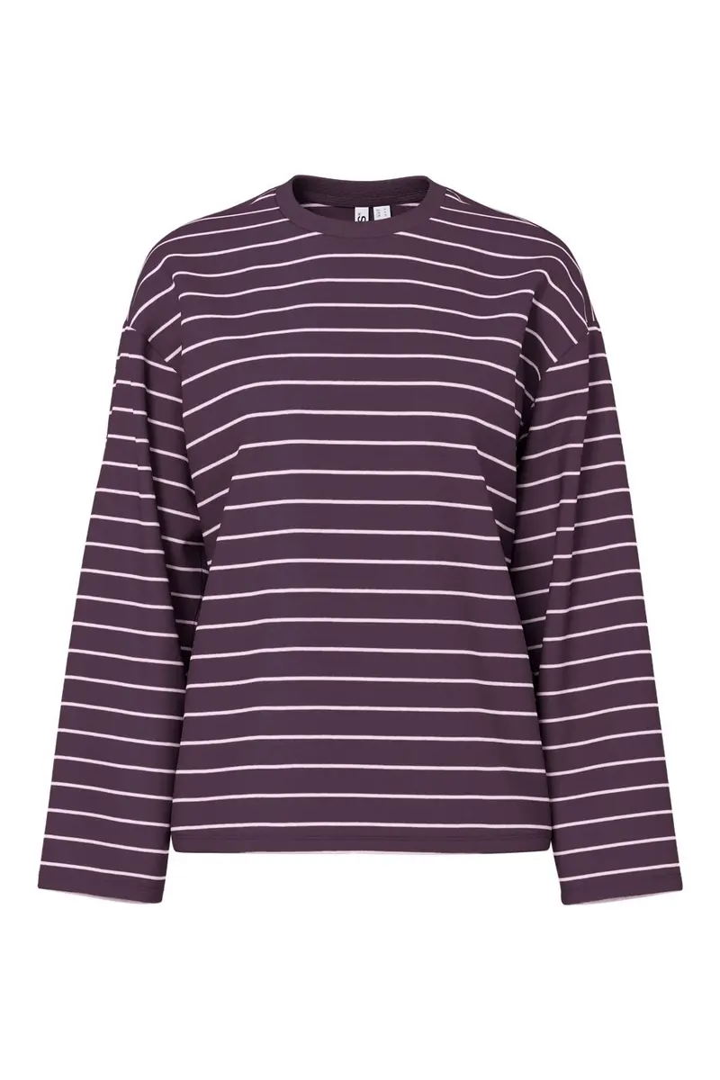 Pieces - Pcsadie Ls Top - 5127782 Plum Perfect New Flushing Pink
