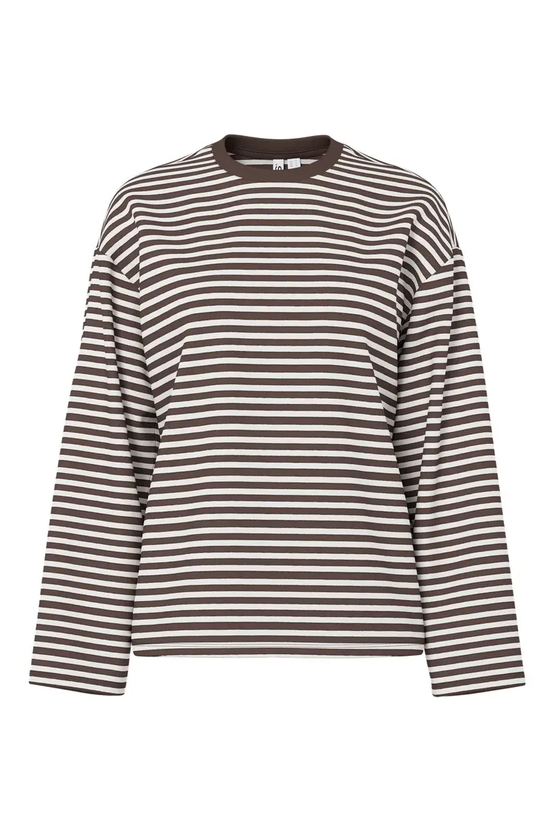 Pieces - Pcsadie Ls Top - 5294472 Hot Fudge Coconut Milk