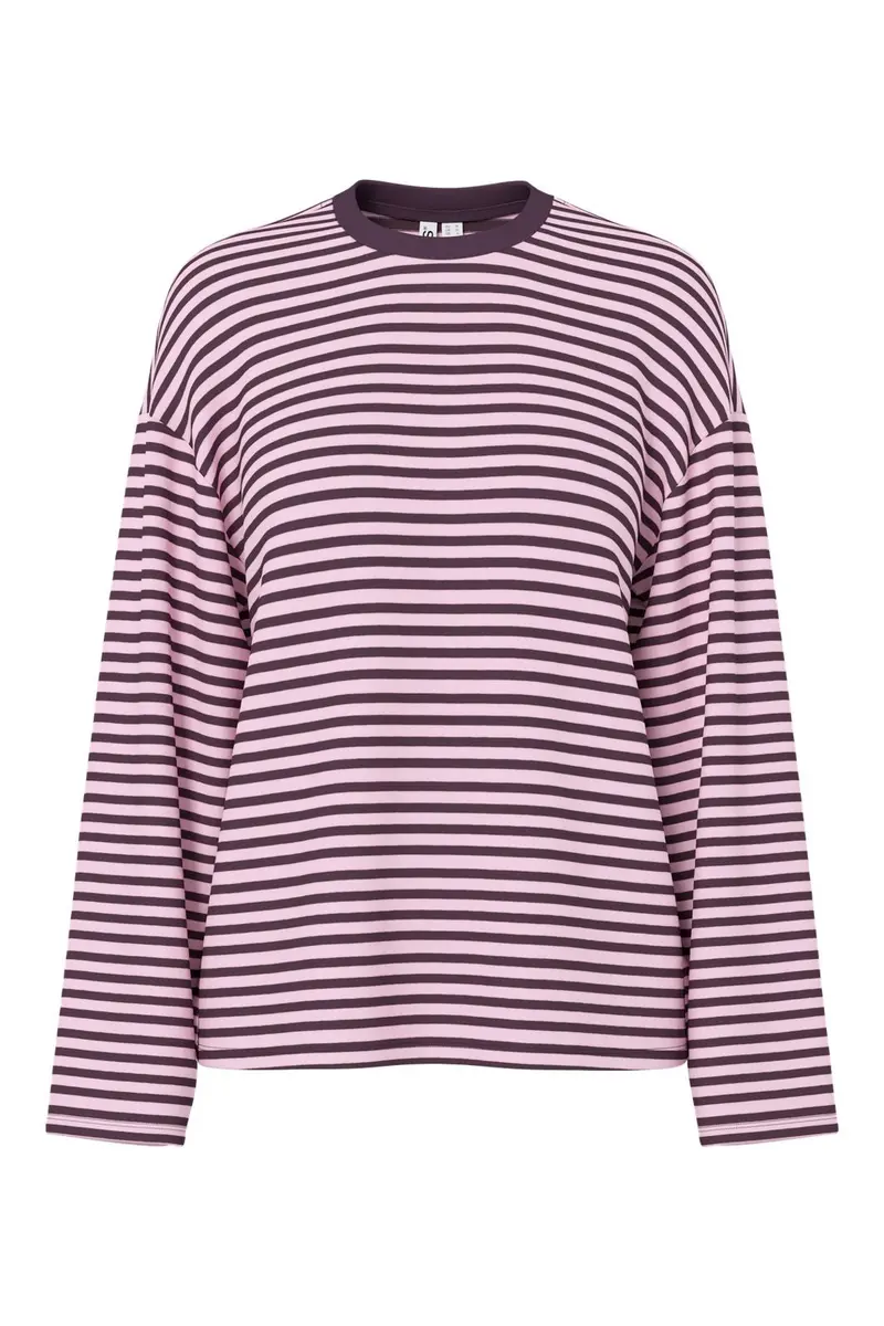 Pieces - Pcsadie Ls Top - 5306666 Plum Perfect Flushing Pink