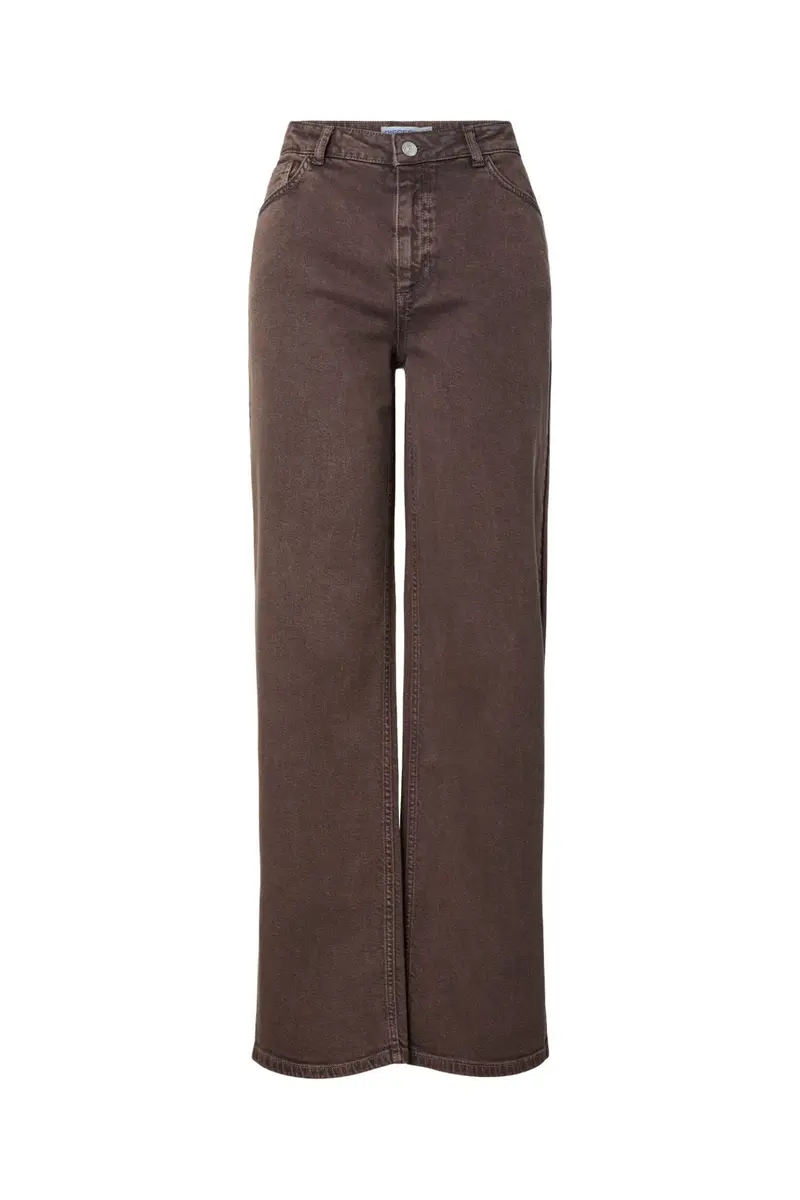 Pieces - Pcsilke Wide Colored Jeans - 5044574 Hot Fudge