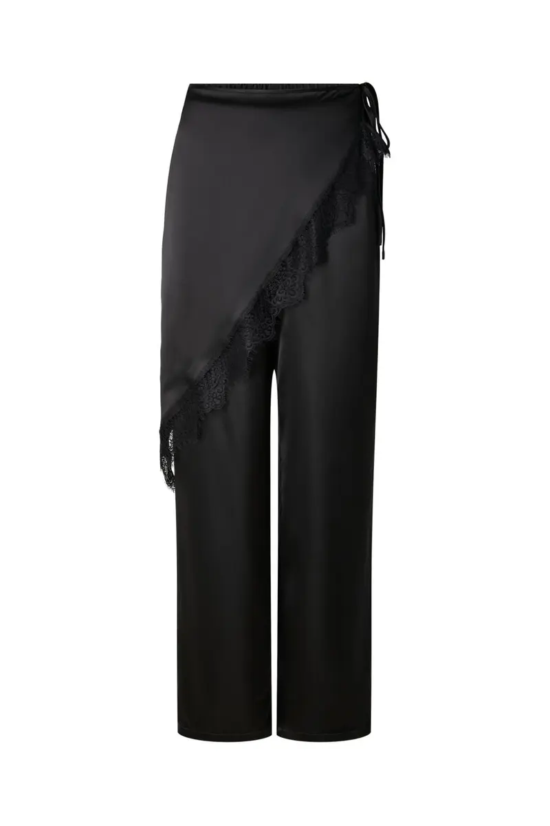 Pieces - Pcstina Skirt Detail Pant - 5228267 Black