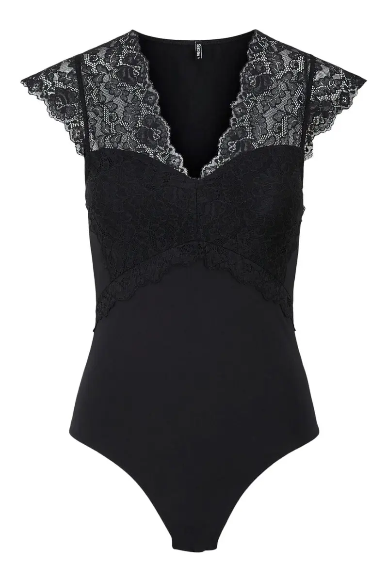 Pieces - Pctatianna Ss Bodystocking - 3620517 Black