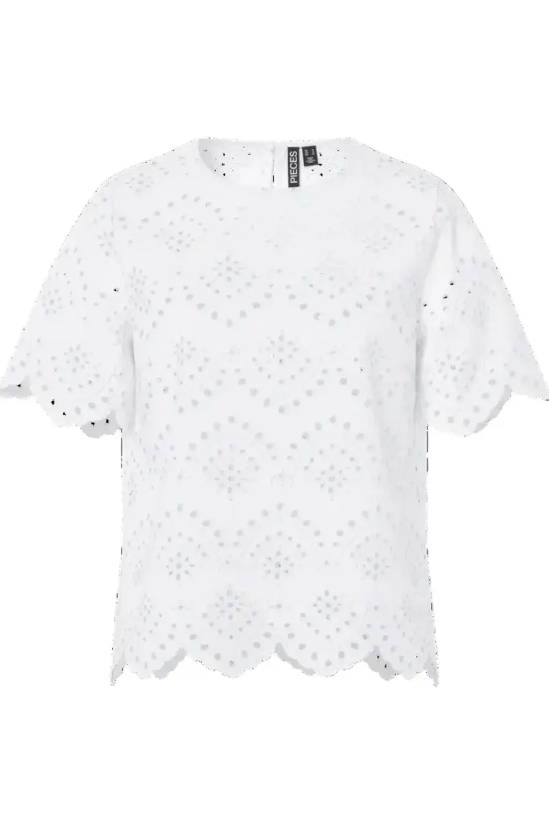 Pieces - Pcvilde Ss Top - 4902052 Bright White