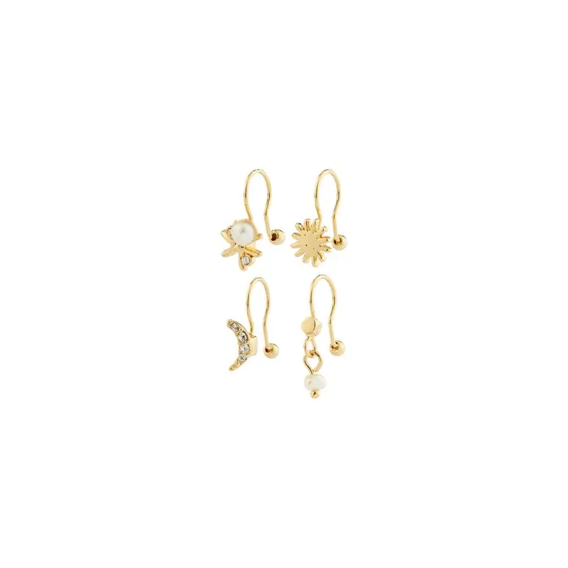 Pilgrim - Evon Ear Cuff 4-in-1 Set, Gold-plated 262622013 - Gold Plated