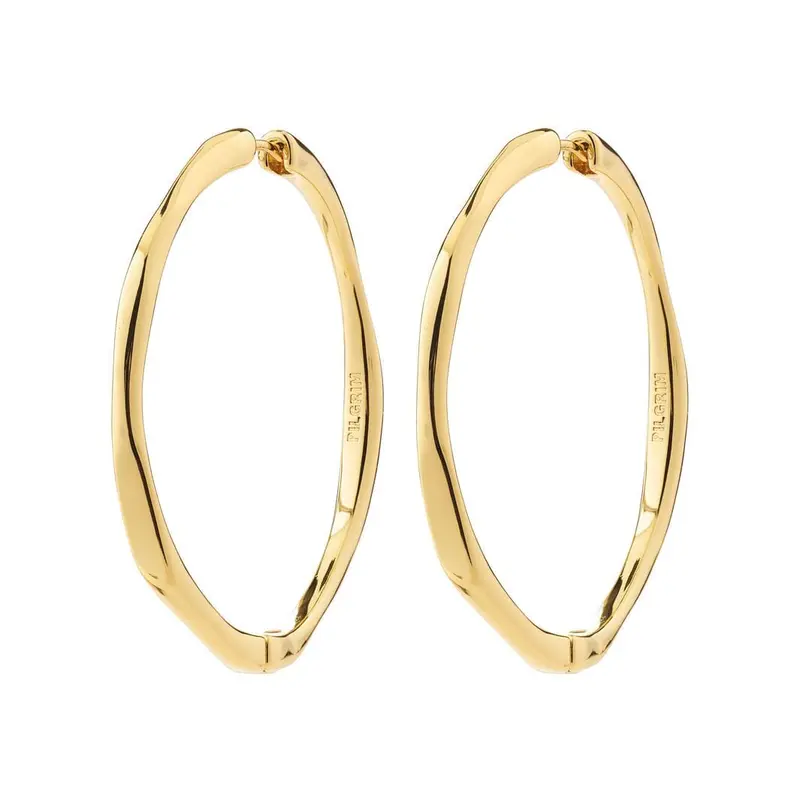 Pilgrim - Presence Hoop Earrings Gold-Plated 102632013 - Gold Plated