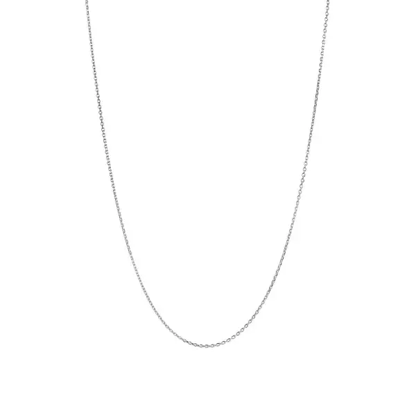 Plain pendant chain short silver