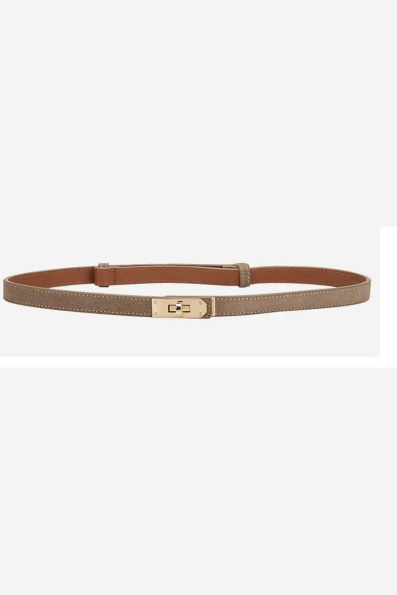 Plissé Copenhagen - River Suede Belt 70-820-669 - Light Brown